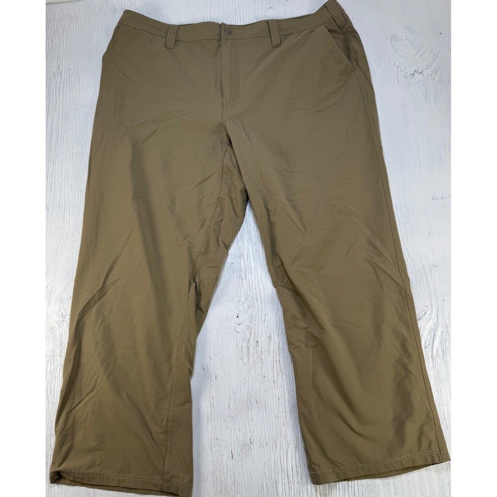 Marmot Mens Hiking Pants Size 40 Khaki Nylon Blend Straight Leg Outdoor - Picture 2 of 9